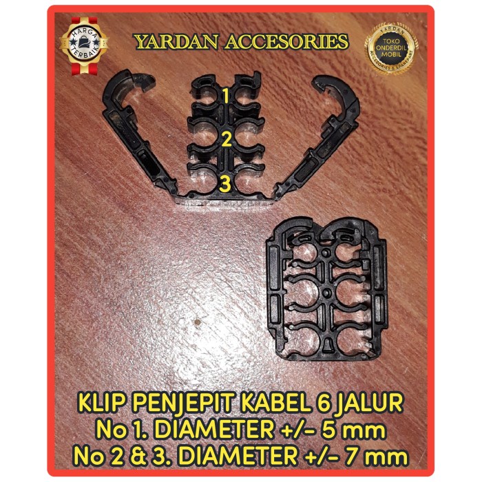 

Sperpart Klip Penjepit Kabel 6 Jalur Baru