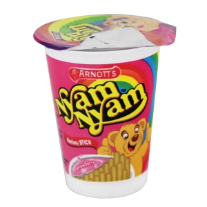 

ARNOTT'S BISCUIT NYAM-NYAM FNTASY STICK STRAWBERRY CUP 25g