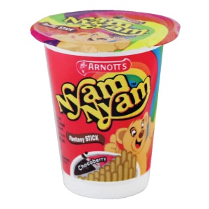 

ARNOTT'S BISCUIT NYAM NYAM FNTASY STICK CHOCO BERRY CUP 25g