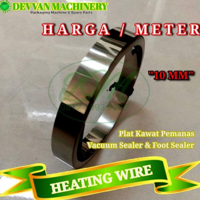 Elemen Kawat Pemanas Sealer Lebar 10Mm Harga Meteran