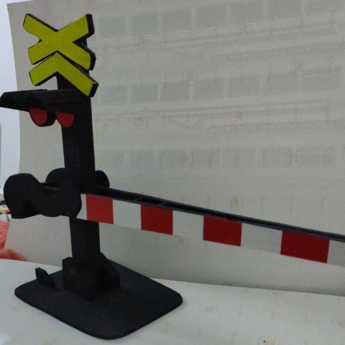 PROMO MINIATUR PALANG PINTU KERETA API VERSI 2 - KERETA API KAYU SURABAYA TERBARU