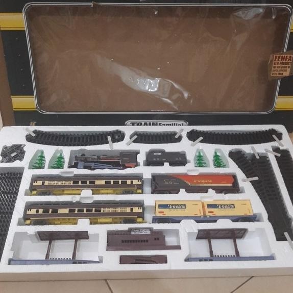 PROMO STOK BARU MAINAN ANAK LAKI LAKI MINIATUR KERETA API FENFA BESAR KADO TERBARU