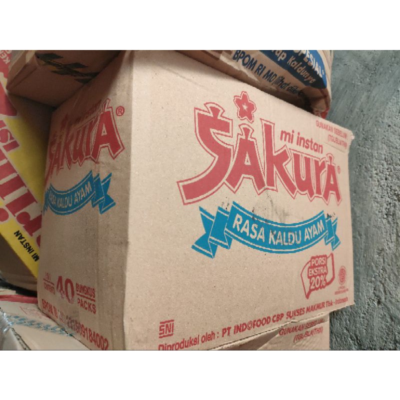 Mie Sakura Kartonan isi 40 pcs