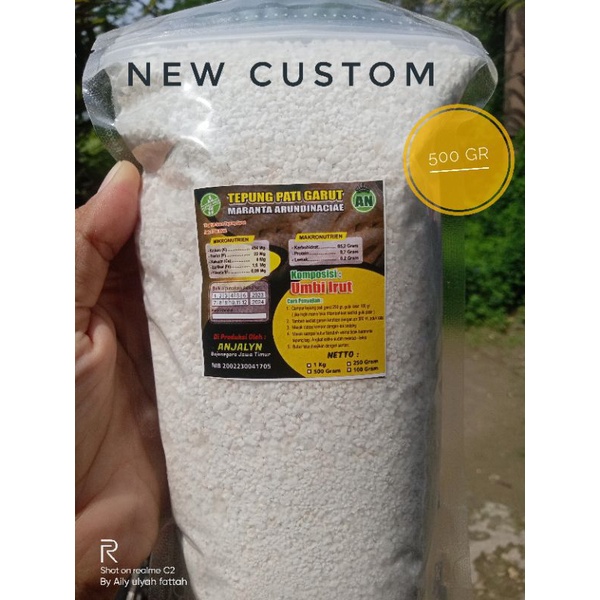 

tepung pati garut kasar asli/original free gluten