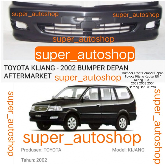 Bumper Front Bemper Depan Toyota Kapsul Efi Kijang LGX 2002-2004 Baru