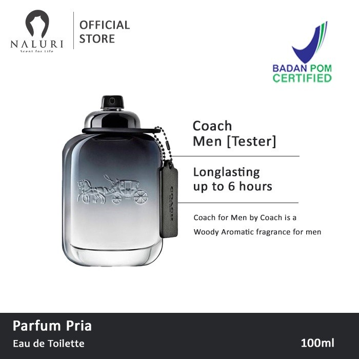 PARFUM ORIGINAL COACH EDT FOR MEN 100ML-TESTER