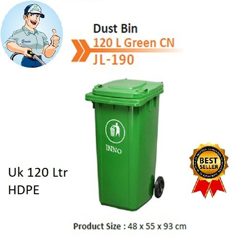 Tempat Dust Bin 120 Liter Jenis Sulo Khusus Sicepat Gokil