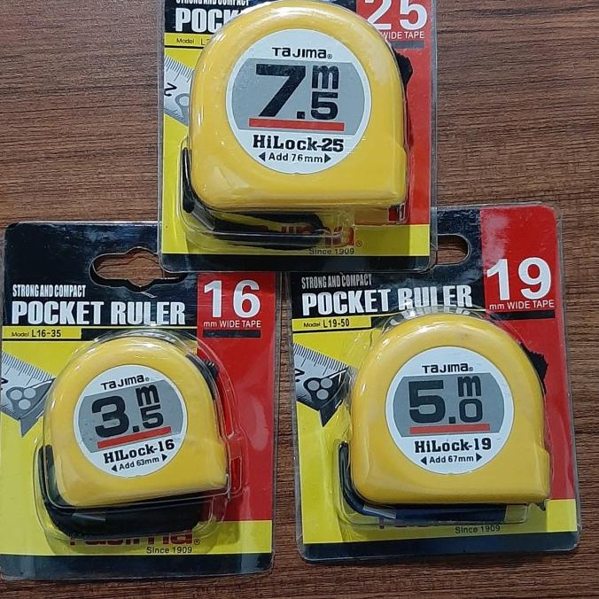 meteran tajima 7.5m/meteran tajima 5m/meteran tajima 3.5m/alat penguku