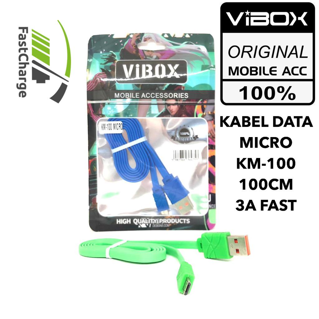 kabel data vibox micro usb 2a fast carging KM-100 BY.SULTAN