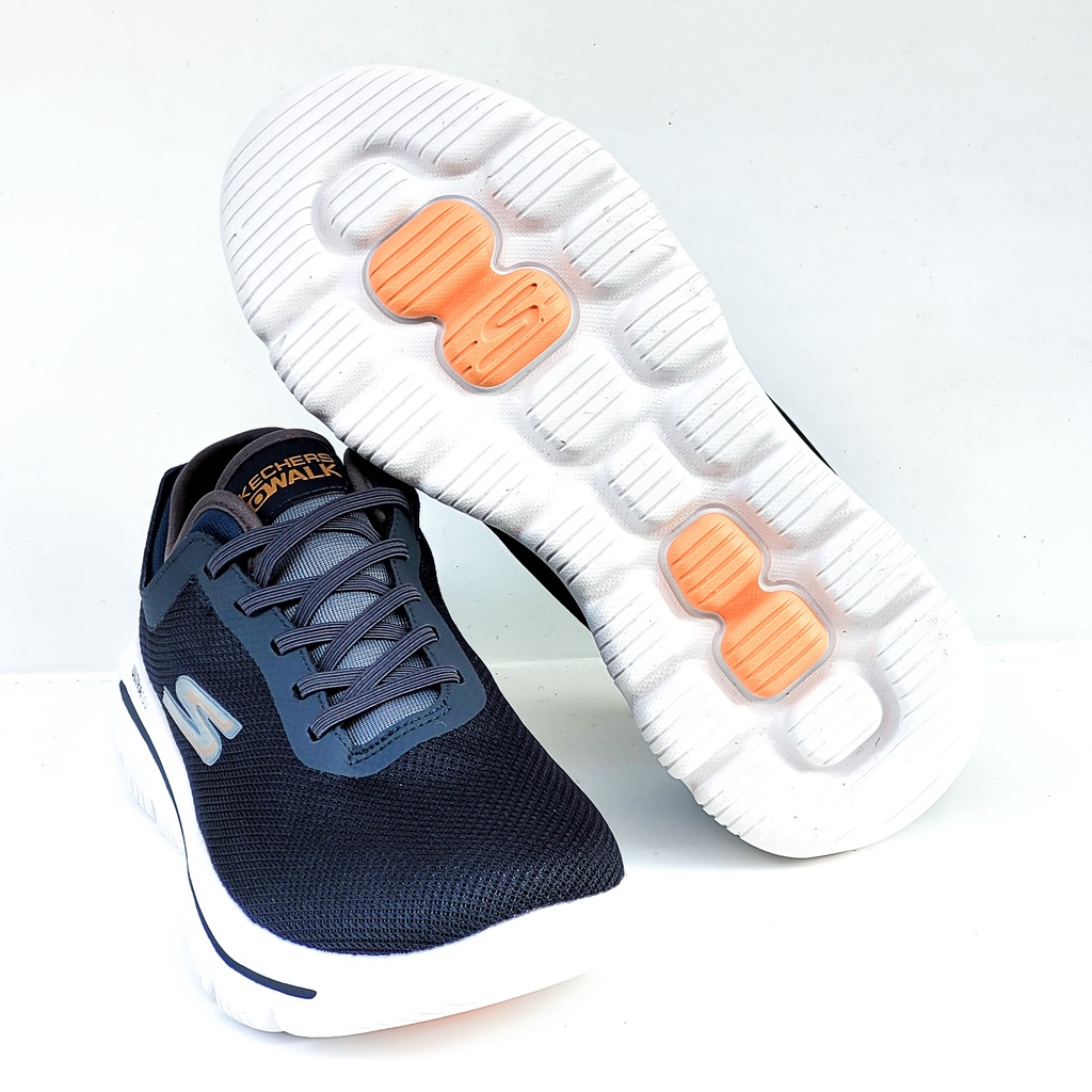 Skechers Go Walk 5 Evolution Ultra Sepatu Pria Berjalan Santai Sneakers Tali