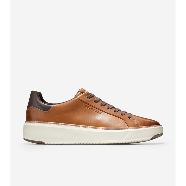 Cole Haan Men Grandpro Topspin Sneaker - Sepatu Pria (Coklat)