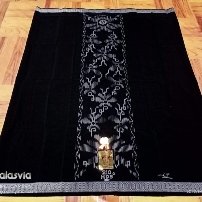 sarung hds hitam terbaru - Hitam, polos (X9B0) COD Anti Licin Sajadah Kepala Dewasa Haji Jumbo Z3T4 