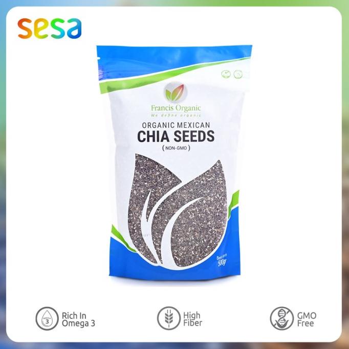 

STOK TERBATAS FRANCIS ORGANIC BLACK CHIA SEED MEXICO 500 GR