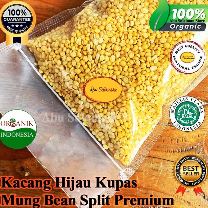 

STOK TERBATAS KACANG HIJAU KUPAS 1 KG / ORGANIC HULLED MUNG SPLIT MUNG BEANS 1 KG