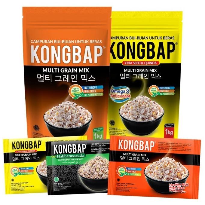 

STOK TERBATAS KONGBAP MULTIGRAIN MIX ORIGINAL 1 KG NATURAL SUPER FOOD