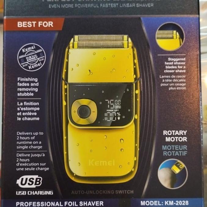 Cukuran Hair Shaver Kemei Km 2028 Alat Cukur Terbaru Ori Leniga12
