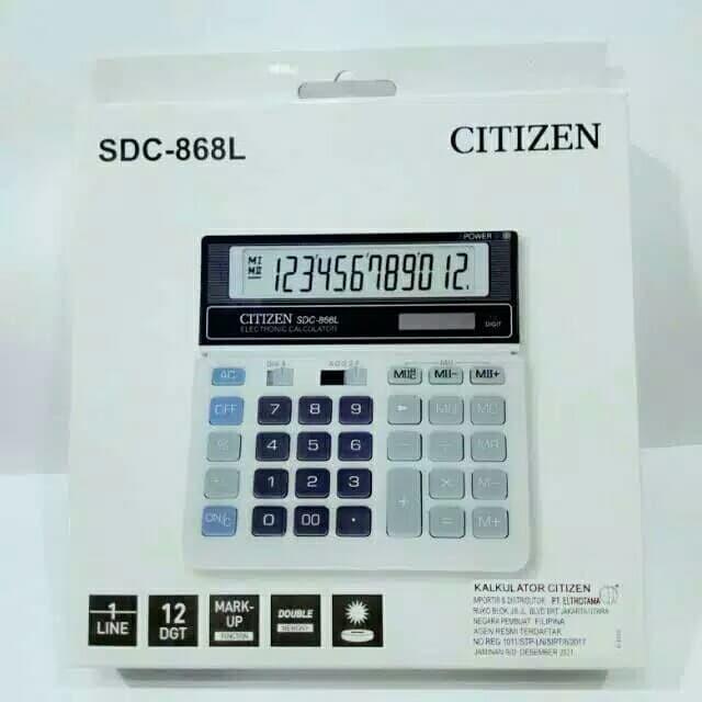 

Terlaris Kalkulator Calculator Citizen Sdc-868L Original Ori