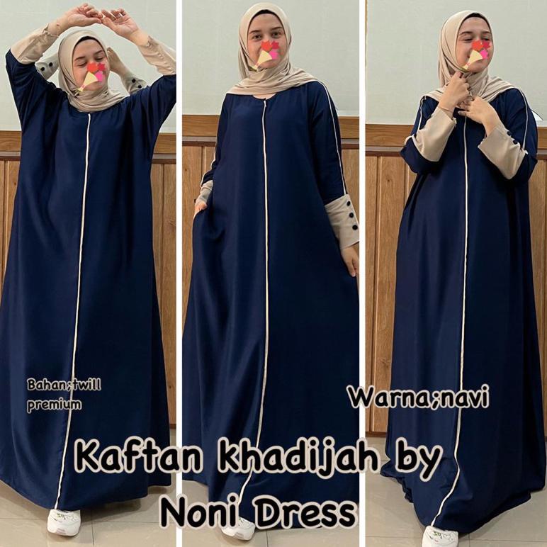PROMO GILA Daster Arab Noni KAFTAN KHADIJAH Maxi Dress Gamis TWILL PREMIUM terpercaya