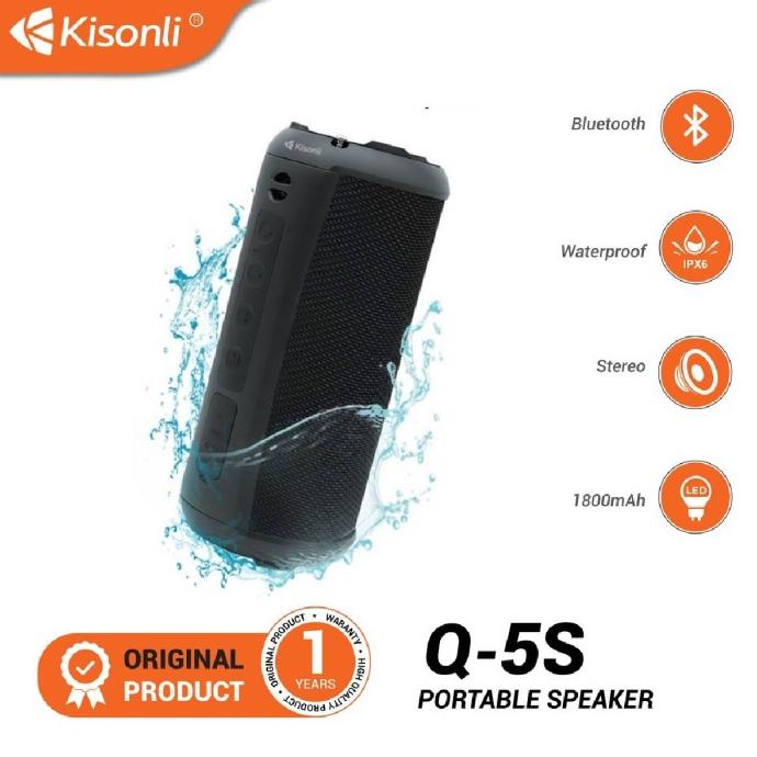 TERLARIS KISONLI Speaker Bluetooth Portable Q5S Dual Bass Support FM,TF,USB,AUX SPEAKER BLUETOOTH/SP