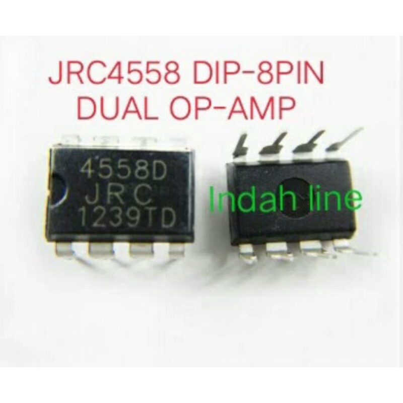 ic JRC4558 JRC 4558 Dual OP Amp Dip 8pin