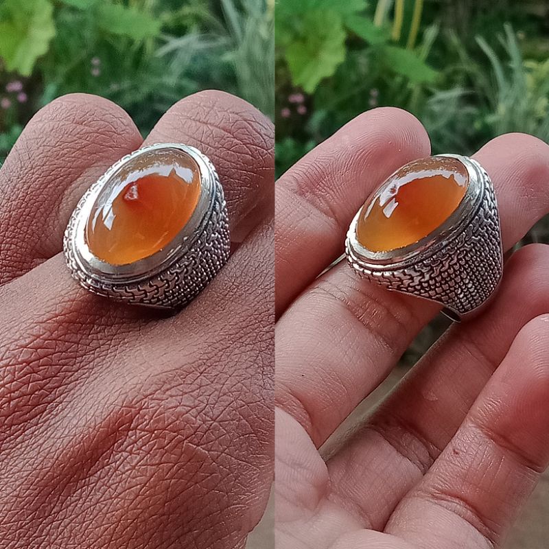 Batu cincin combong madu ali alami