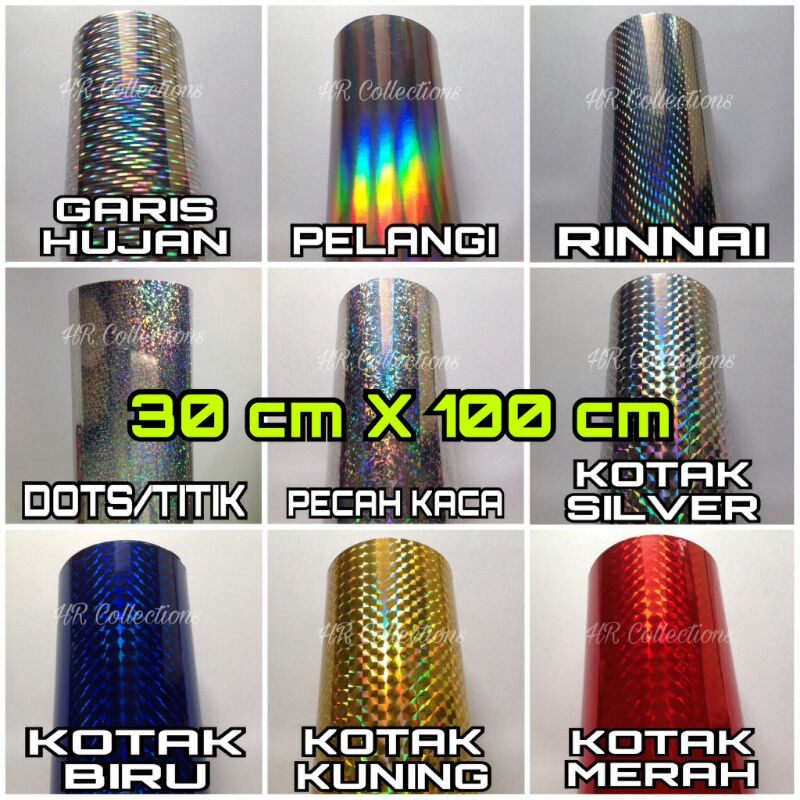 

Stiker / Sticker Lure 3D Hologram 30cm X 100cm