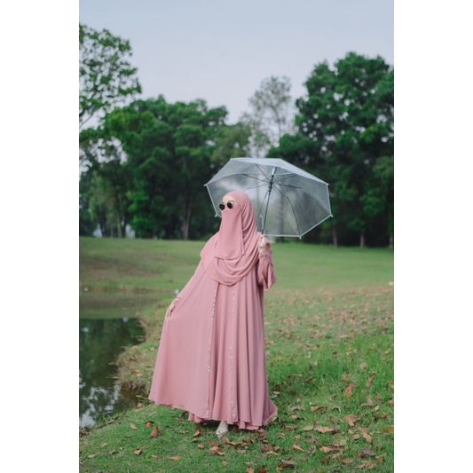 Xena Abaya Dusty Pink