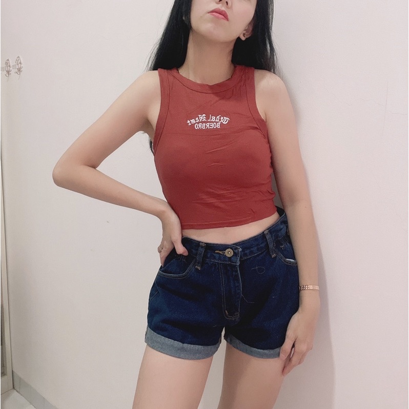 Singlet zaraa's | tanktop wanita zara's | tanktop polos tulisan | tanktop bkk wanita | crop tanktop import | korean fashion wanita | aquarius boutique89