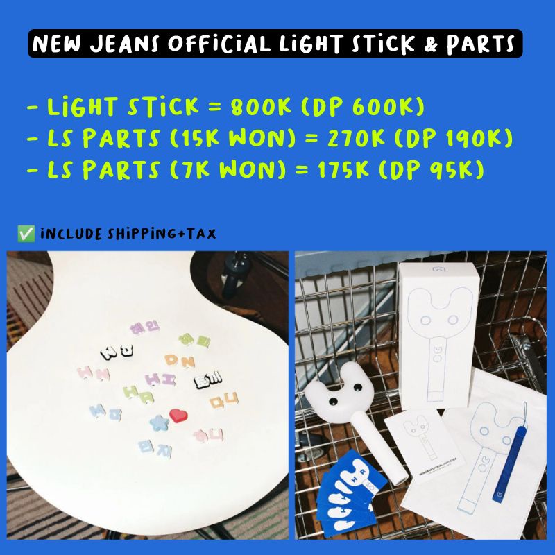 [PO] NEW JEANS OFFICIAL LIGHT STICK & PARTS
