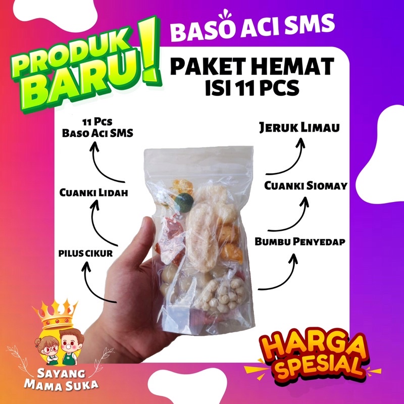 

PAKET HEMAT BASO ACI SMS ISI 11