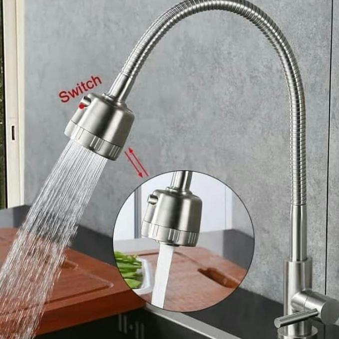 kran cuci piring stainles sus304 fleksibel kran sink model toto wasser