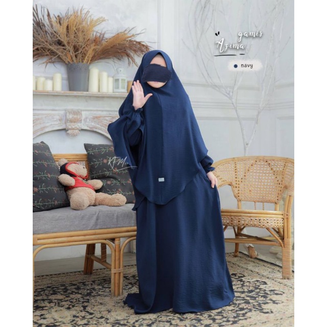 SET GAMIS KERUDUNG ANAK SIZE XS/SET GAMIS ANAK SIZE XS/SET GAMIS AZIMA KFM/