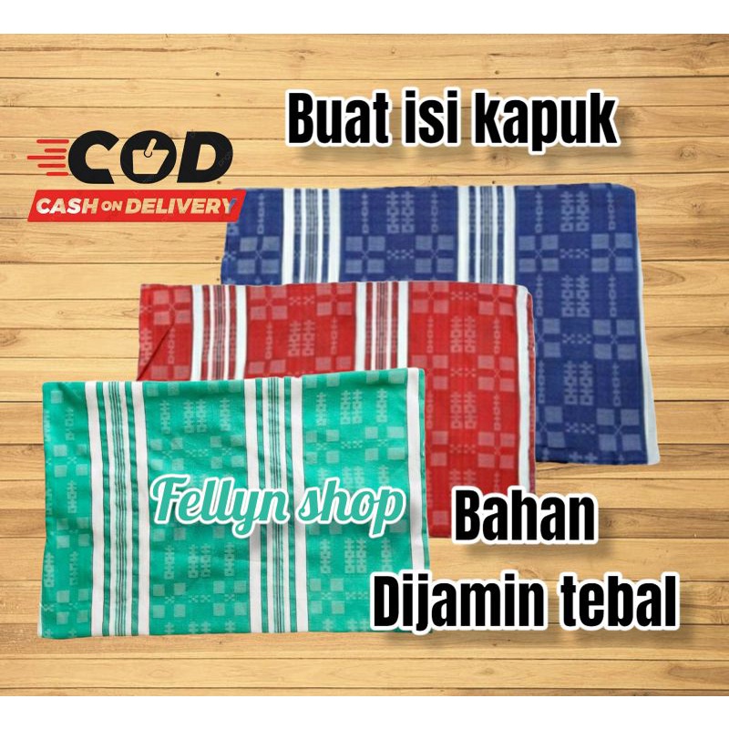 Urung Bantal Kapuk Dan Guling Resleting Motif Bahan Tebal Tanpa Isi Dakron Daleman Medan