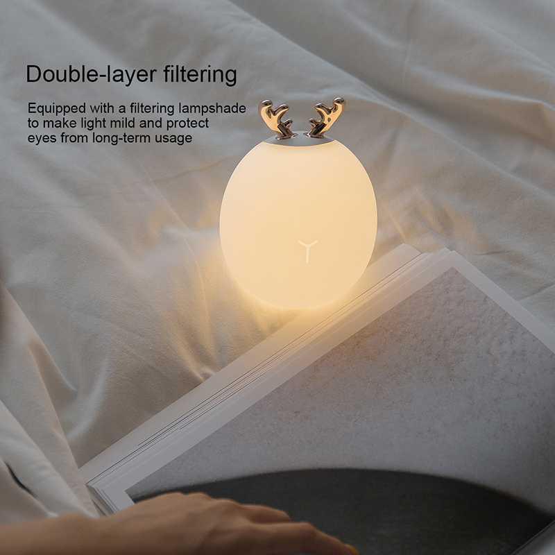 Lovely Lamp Lampu Tidur LED Light 2in1 Color Dimmable Charge 900mAh - 317