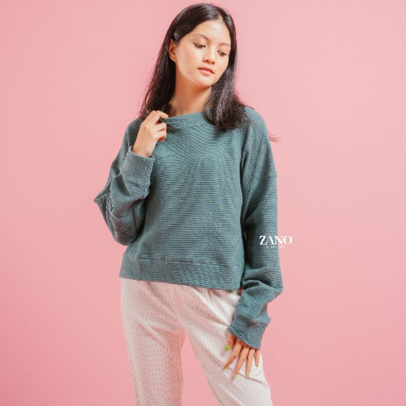 ZANO BASICS Sweater Crop Knite Texture