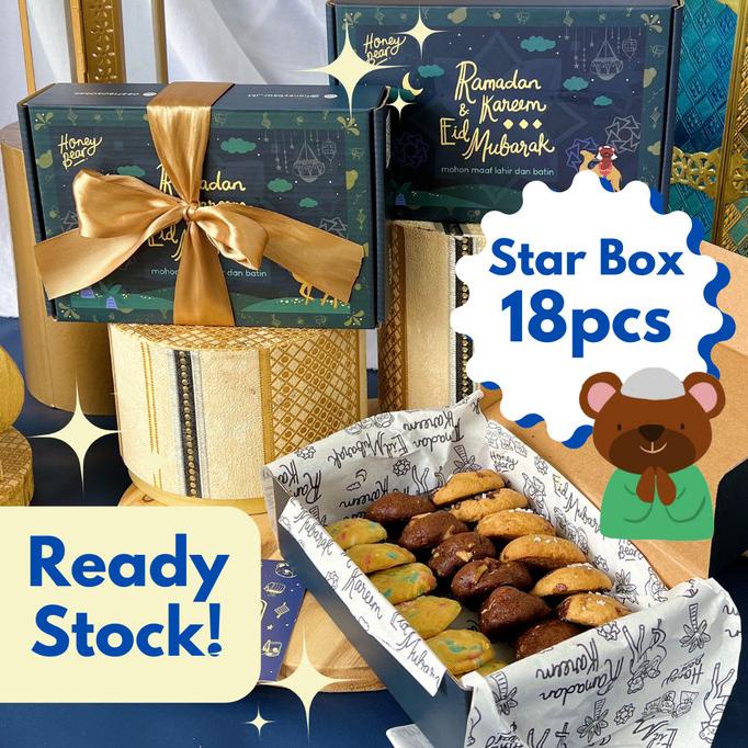 

Hampers Star Box 18Pcs | Hampers Ramadan Idul Fitri Lebaran Kue Kering Cookies Limited Edition