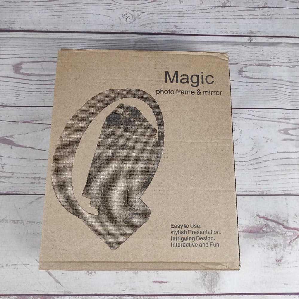 TaffHOME Cermin Magic dengan Photo Frame A1240 Lampu Led Cermin Lipat Aesthetic Tempat Make Up Aesthetic Mirror Cermin Led Cermin Mini Tempat Make Up Dinding Cermin Make Up Cermin Besar Lampu Make Up Kaca Lipat Besar Cermin Lipat Besar Tas Make Up Mini Ka