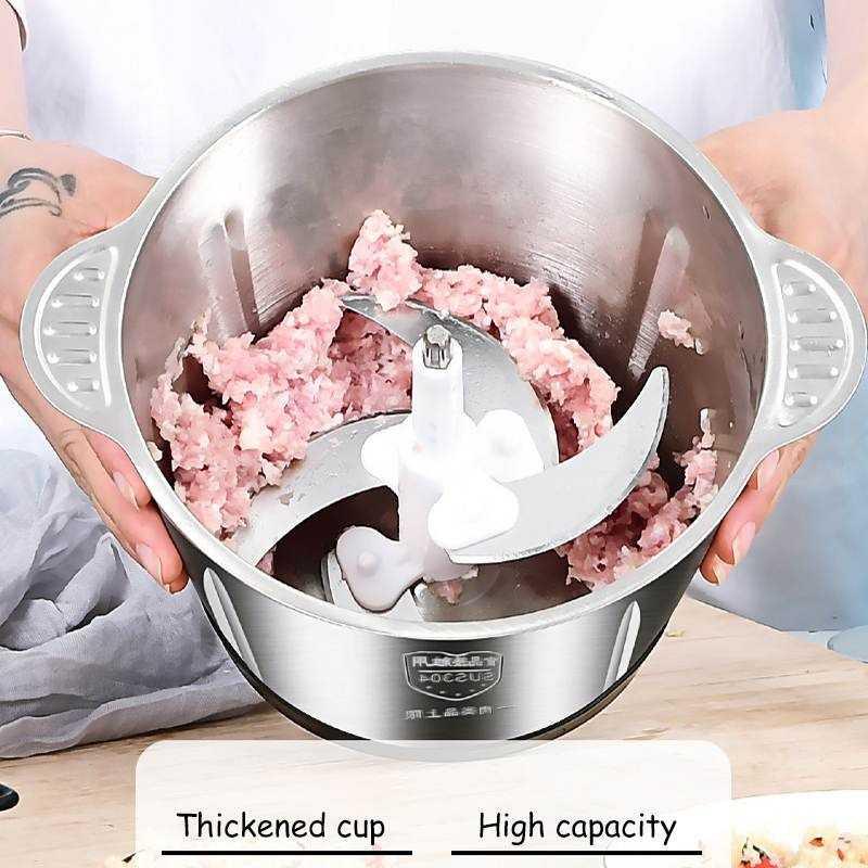 Kitchen Expert Blender Penggiling Daging Meat Grinder 2L YDM-0070 Pisau Blender Daging Penggiling Daging Chopper Daging Blender Chopper Blender Daging Stainless Cooper Daging Choper Daging Food Chopper Stainless Steel Mini Chooper Chopper Bumbu Penggiling