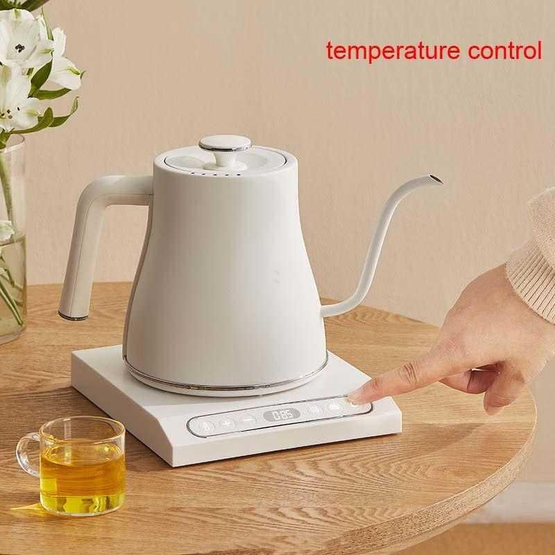 Edoolffe Teko Pemanas Air Electric Pot Warmer 800ml 1200W LPS-1995 Gelas Teko Teh Pemanas Air Listrik Teko Listrik Pemanas Air Air Tatakan Gelas Pemanas Air Hewan Peliharaan Teko Teh Listrik Pemanas Makanan Pemanas Tatakan Gelas Kayu Teko Pemanas Air