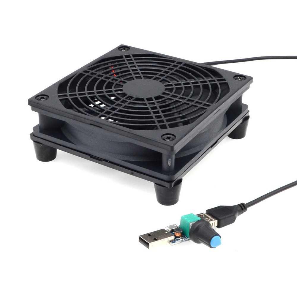 SXDOOL Router CPU Fan Cooler DIY USB 120mm with Controller - SX120