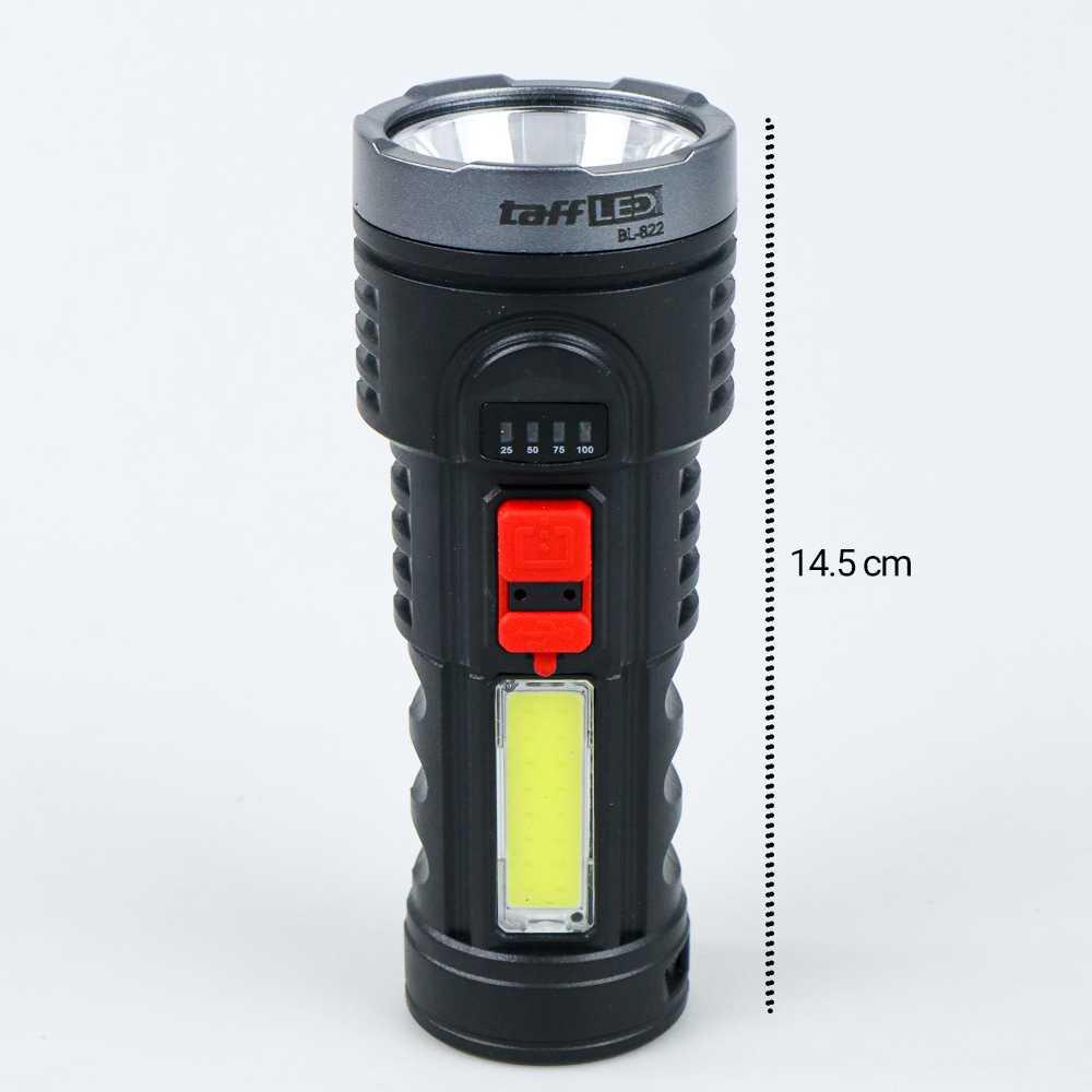 TaffLED Senter LED Waterproof USB Cree XPE+COB 7800 Lumens L-822