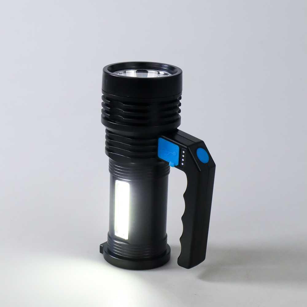 Pocketman Senter LED Flashlight Waterproof USB 3W Cree XPE + COB L05