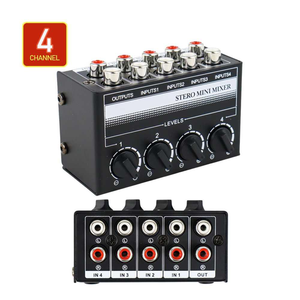 STERO Professional Ultra-Compact Mini Mixer Amplifier 4 Channel X400