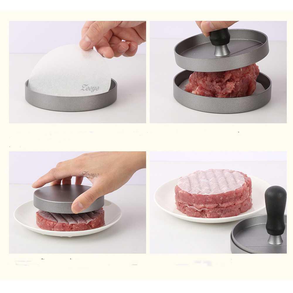 Zeeye Cetakan Daging Burger Meat Patty Maker Press D0986 Teflon Bento Cetakan Telur Congkel Cetakan Telur Cetakan Sostel Cetakan Telor Congkel Cetakan Telor Telur Puyuh Cetakan Sosis Cetakan Telur Ceplok Cetakan Bulat Cetakan Telur Congkel Anti Lengket Ce