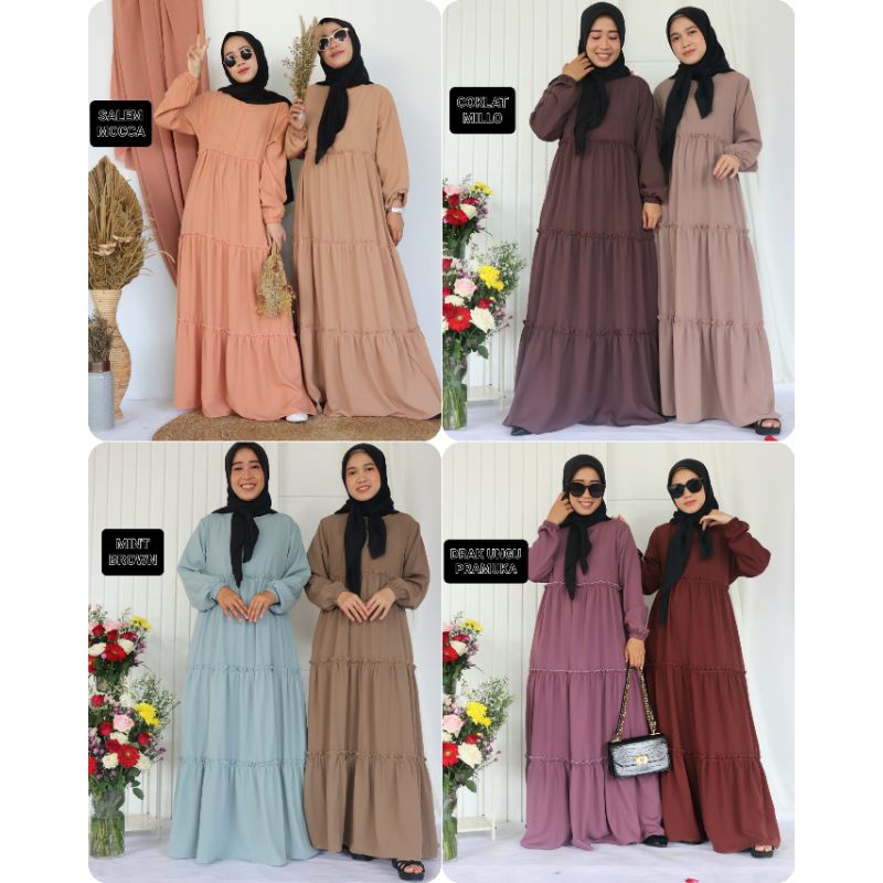 Terbaru ✨ Gamis Syari Wanita Gamis Polos Gomes Hitam Busui Friendly Kantong S M L Xl Xxl Xxxl Xxxxl 