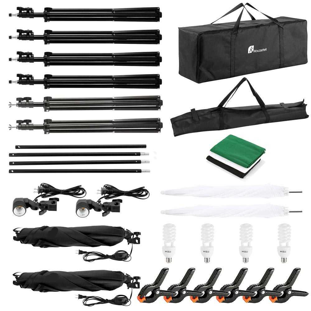 Leadnovo Portrait Foto Studio Day Lighting Kit with Backdrop LD-TZ30 Flash Camera Flash Camera Lampu Flash Studio Lampu Flash Studio Softbox Flash Softbox Flash Led Flash Led Flash Perlengkapan Anak Perlengkapan Anak Sofbox Godox Sofbox Godox Rumah Rumah