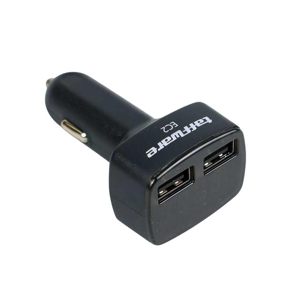 Taffware Dual USB Car Charger with LED Display - EC2