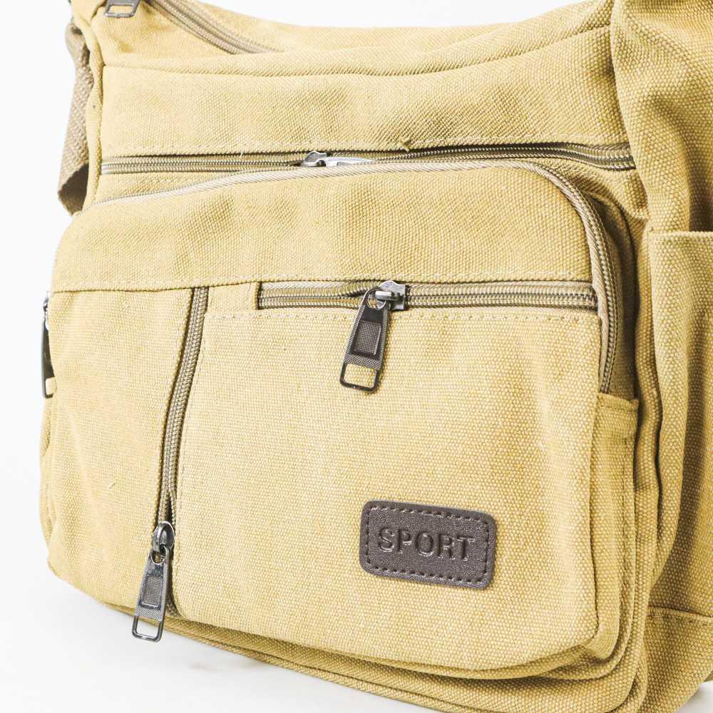 PuAnti Tas Selempang Messenger Bag Bahan Kanvas 912