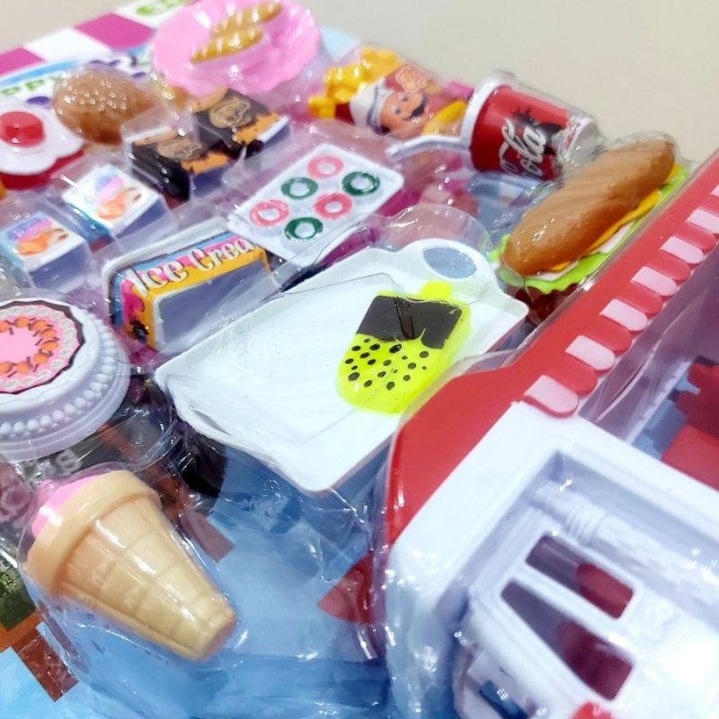 Mainan Happy Gourmet Car Mobil Jualan - Set Street Food Anak Perempuan Cewek