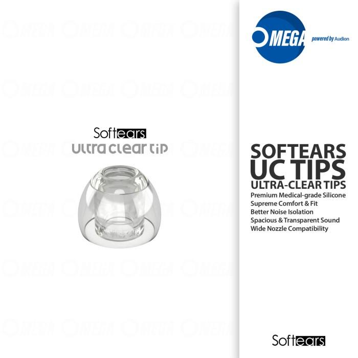 SOFTEARS UC(ULTRA-CLEAR) TIPS Premium Medical-grade Silicone Eartips